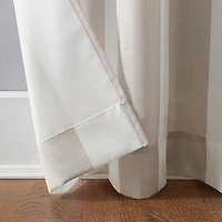 Valencia Cabana Stripe Indoor/Outdoor Uv Protectant Room Darkening Grommet Curtain Panel