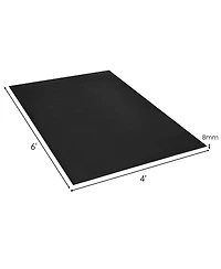 Givimo Large Yoga Mat 6' x 4' x 8 mm Thick Workout Mats