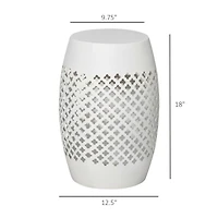 Round 12.5'' Steel Patio End Table