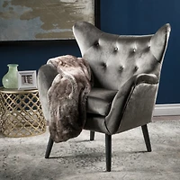Streamdale Alyssa Mid-Century Velvet Arm Chair Comfort And Glamour One