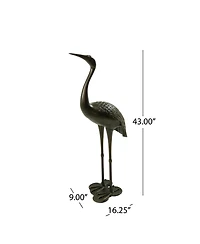 Streamdale Bird Animals Rust Resistant Metal Garden Statue