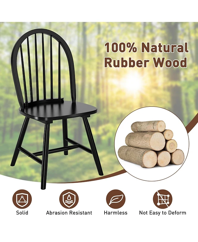 Shop Skonyon Set of Vintage Wood Chair with Spindle Back for