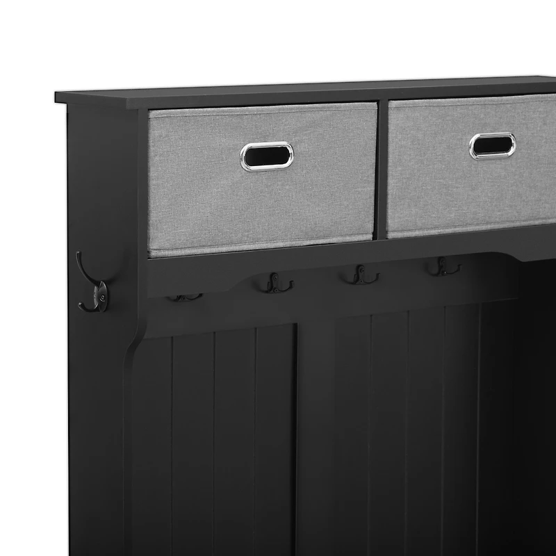 Streamdale 3-in-1 Hall Tree with Hooks, Bench, and Storage