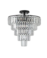 Streamdale Modern Black Chandelier for Dining, Living, Bedroom