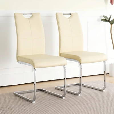 Streamdale Furniture Pu Upholstered Dining Chair (Set of 2)