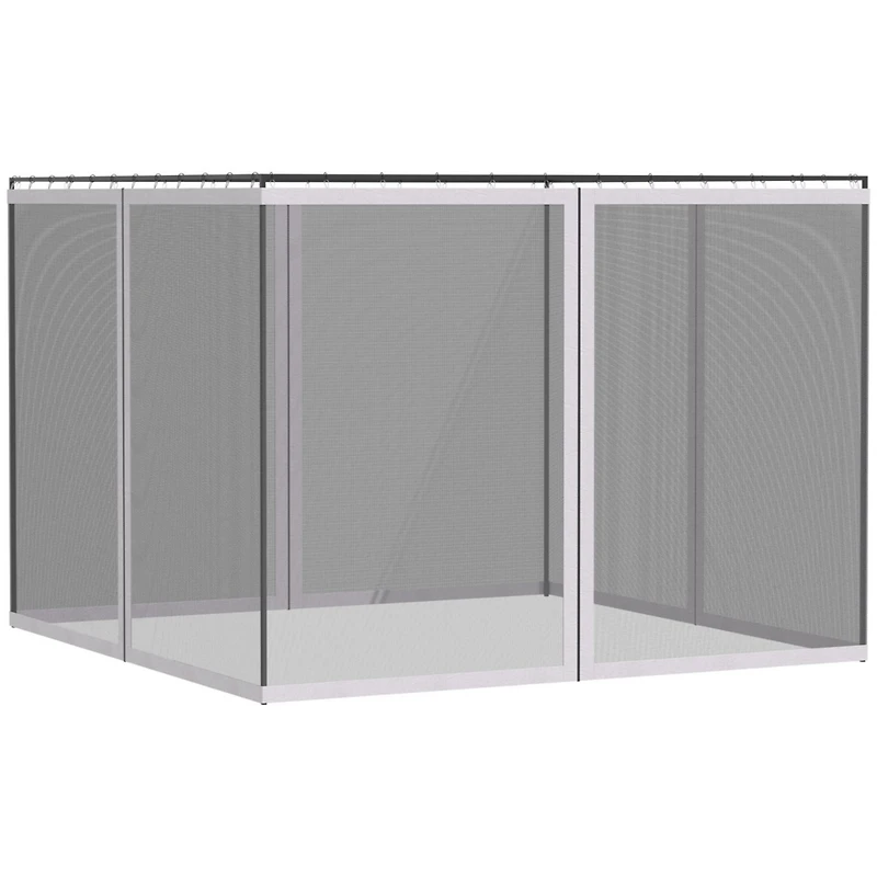 10' x 13' Sidewall Netting for Gazebos & Tents (White)