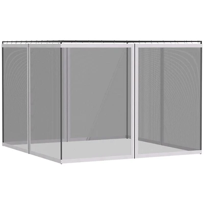 10' x 13' Sidewall Netting for Gazebos & Tents (White)