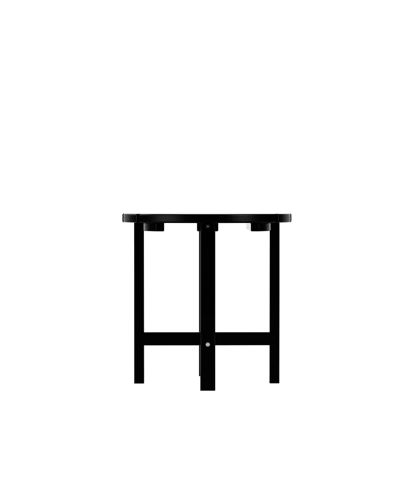 WestinTrends All-Weather Outdoor Patio Round Poly Adirondack Side Table