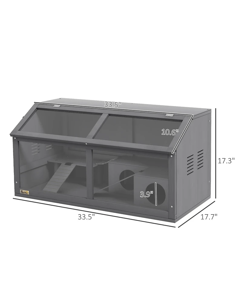 Streamdale Furniture Wooden Hamster Habitat with Accessories