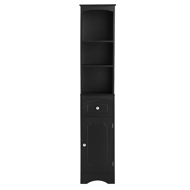 Freestanding Bathroom Cabinet with Drawer and Adjustable Shelf
