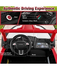 2-Seater Kids Ride on Utv with 2.4G Remote Control for over 3 Years Old Children-Red