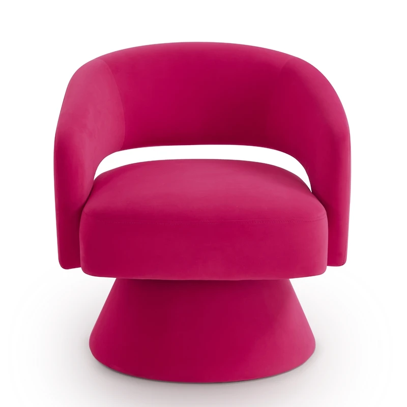Streamdale Homerest Modern Swivel Chair, Rose Pink