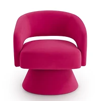 Streamdale Homerest Modern Swivel Chair, Rose Pink
