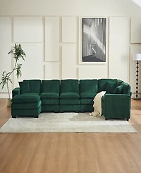 Streamdale U-Shaped Sectional Sofa (6-Seat) with Ottoman