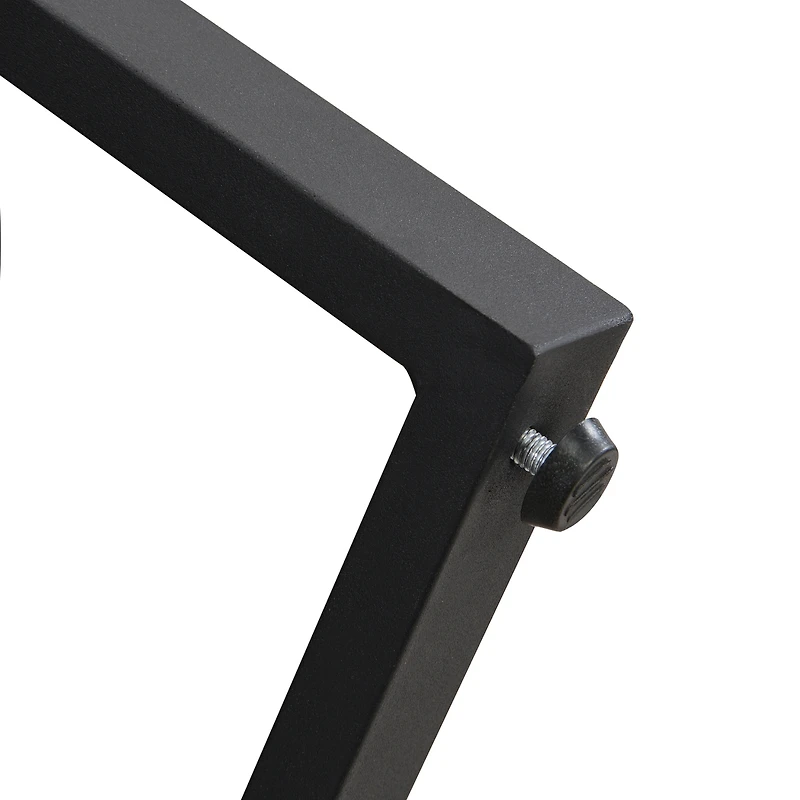 Streamdale Modern Coffee Table with Black Faux Marble and Tripod Base