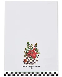 MacKenzie-Childs Poinsettia Tea Kettle Dish Towel