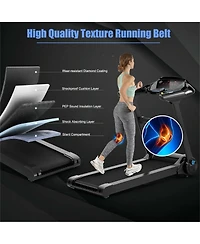 Vebreda 2.25HP Folding Treadmill with Bluetooth Speaker-Black