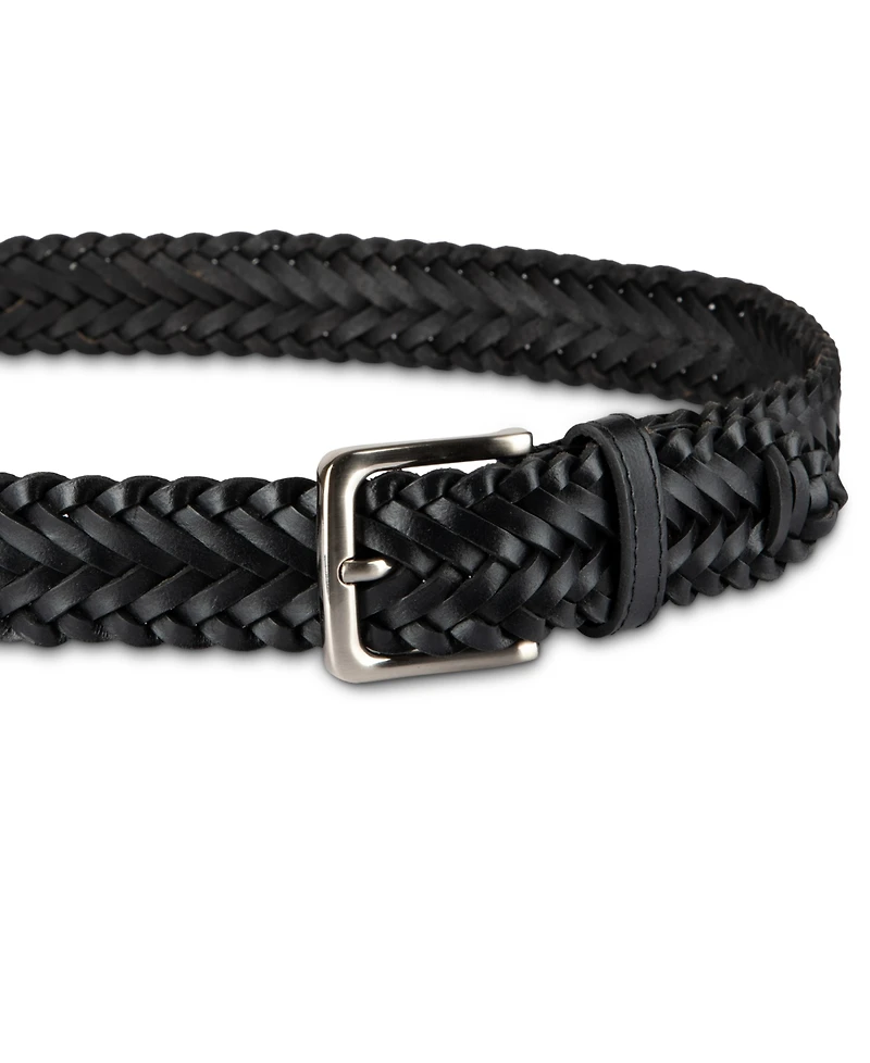Club Room Luxury Men's Braided Belt, Created for Macy's