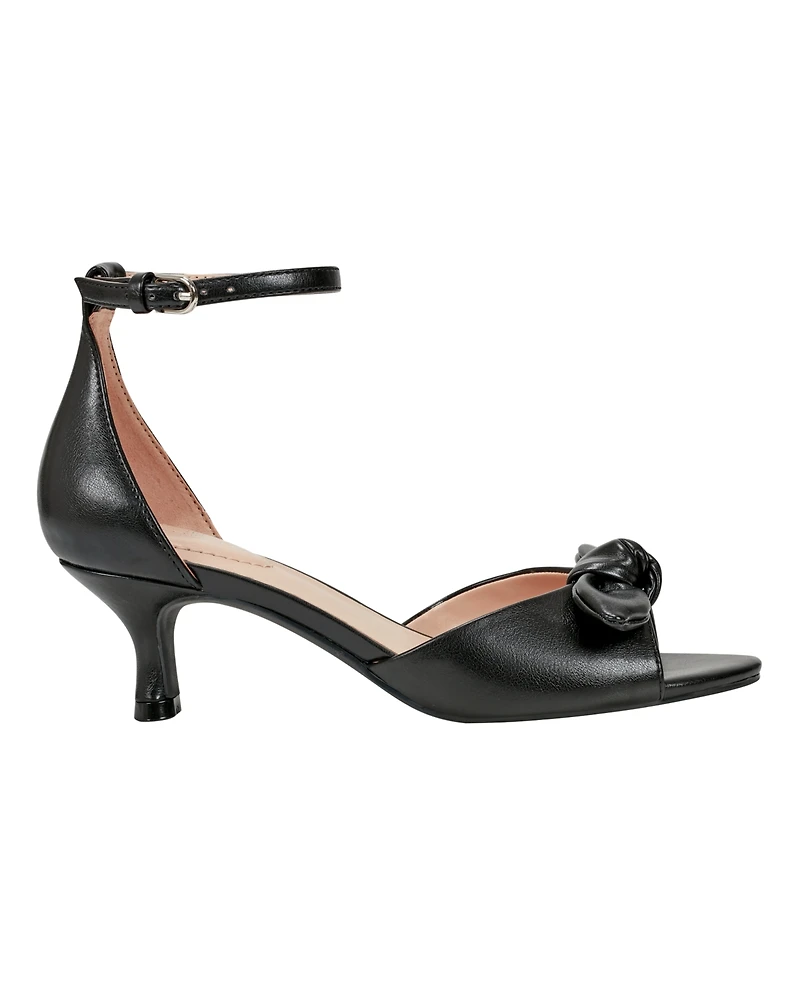 Bandolino Women's Andora Bow Kitten Heel Sandals