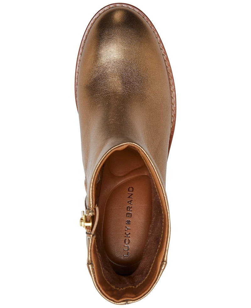 Lucky Brand Women's Caddier Block-Heel Dress Booties