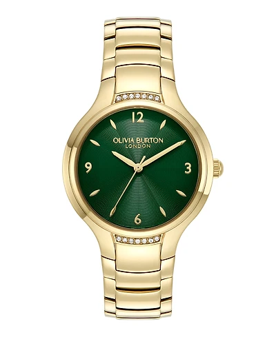 Olivia Burton Women's Lea Gold-Tone Stainless Steel Watch 34mm
