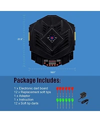 Sugift Professional Electronic Dartboard Set with Lcd Display
