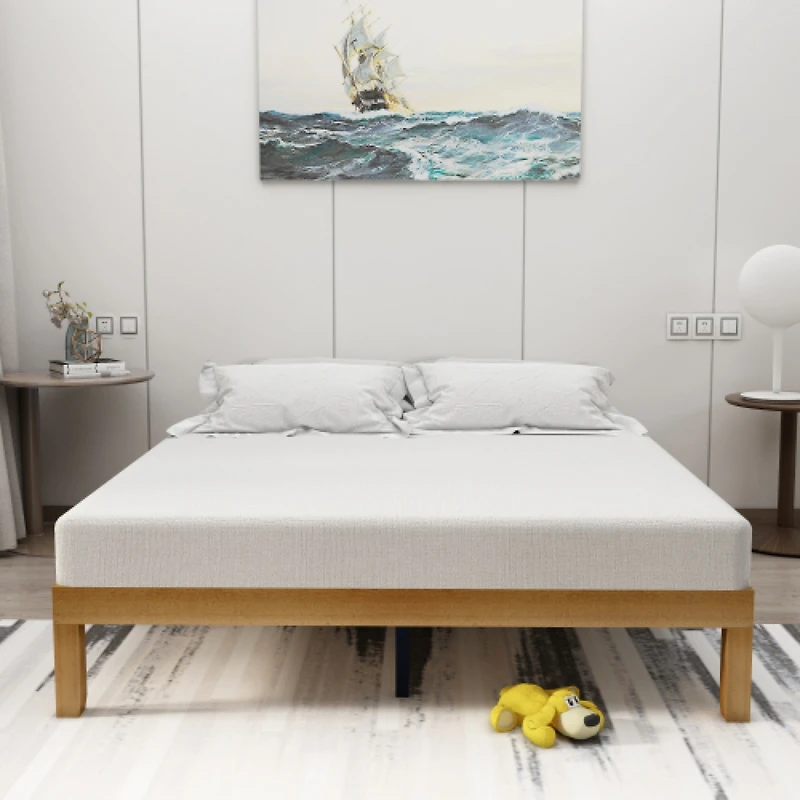 Streamdale Queen Platform Bed Frame with Strong Slat Support