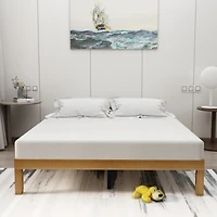 Streamdale Queen Platform Bed Frame with Strong Slat Support