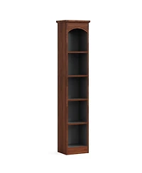 Tribesigns 70.9-Inch Tall Narrow Bookcase, 5-Tier Cube Bookshelf with Storage, Modern Slim Corner Display Shelves for Home Office