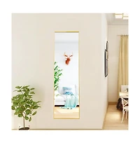 Streamdale 59" x 16" Gold Full Length Mirror with Stand