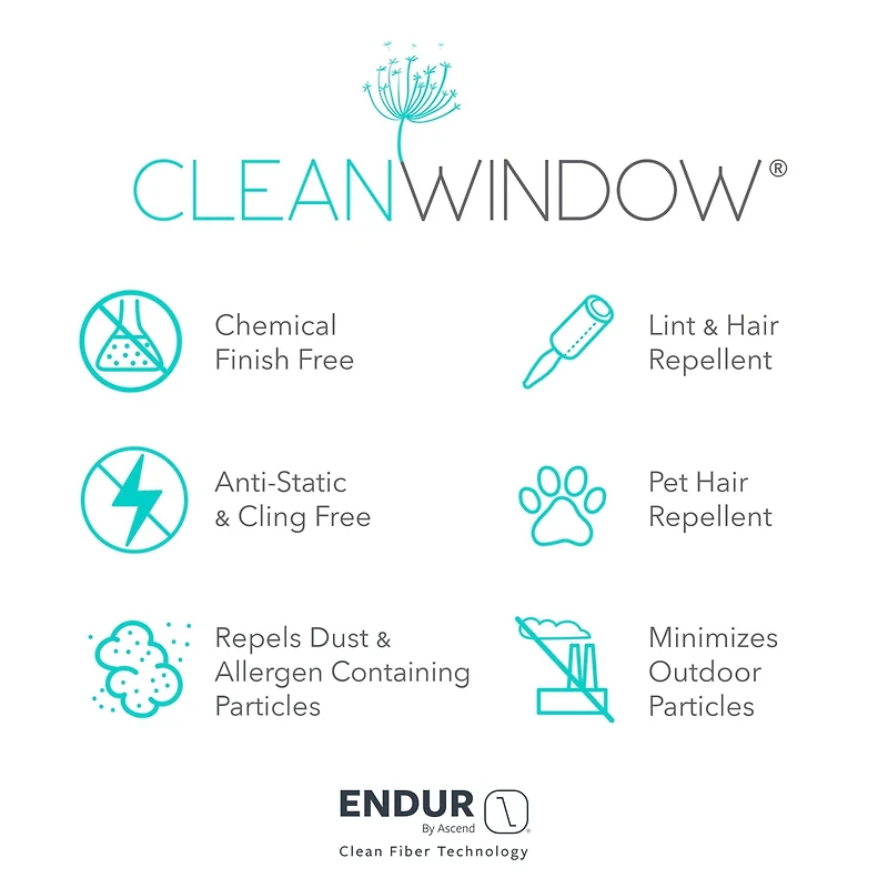 Twill Stripe Anti-Dust Linen Blend Sheer Curtain Panel