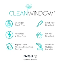 Twill Stripe Anti-Dust Linen Blend Sheer Curtain Panel