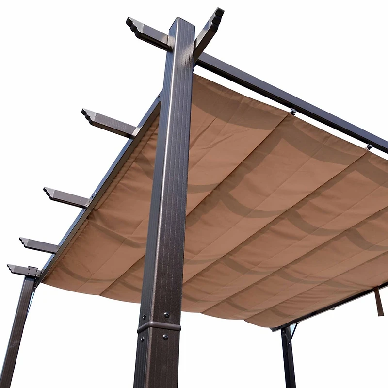 10' Retractable Pergola Canopy with Aluminum Frame