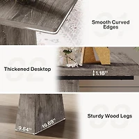 Tribesigns 63-Inch Executive Desk, Large Office Computer Desk with Double Pedestal, Modern Simple Workstations Writing Table