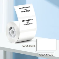 Nelko PM220 Label Maker, x 1.18'' Thermal Sticker Label, Waterproof, Multi-Purpose Tape, 1 Roll of 230 Self-Adhesive Paper (White