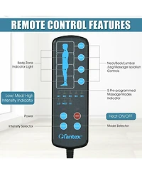 Skonyon Foldable Massage Mat with Heat and 10 Vibration Motors