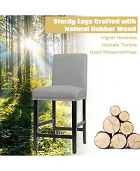 Skonyon 25 Inch Kitchen Chairs with Rubber Wood Legs