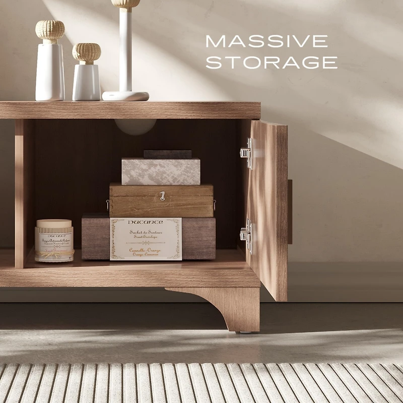 Sugift Console Table Modern Entryway Table with Durable Black Metal Frame