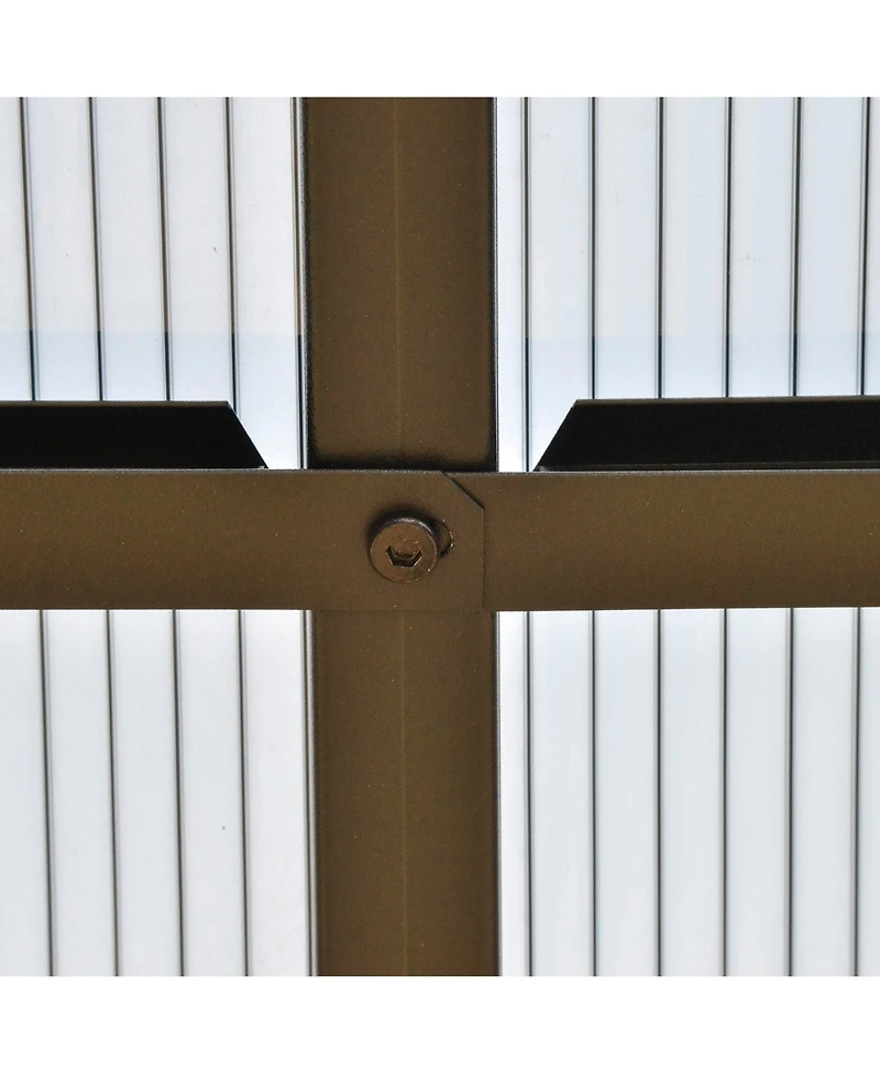 Polycarbonate Double Roof Hardtop Gazebo