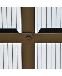 Polycarbonate Double Roof Hardtop Gazebo
