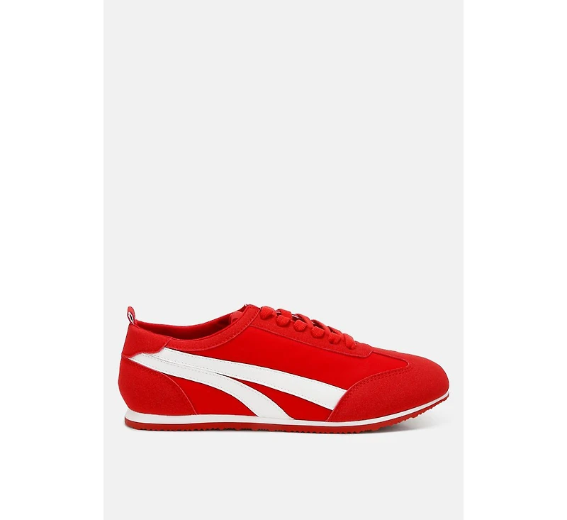 Montek Faux Leather Lace-Up Sneakers Women