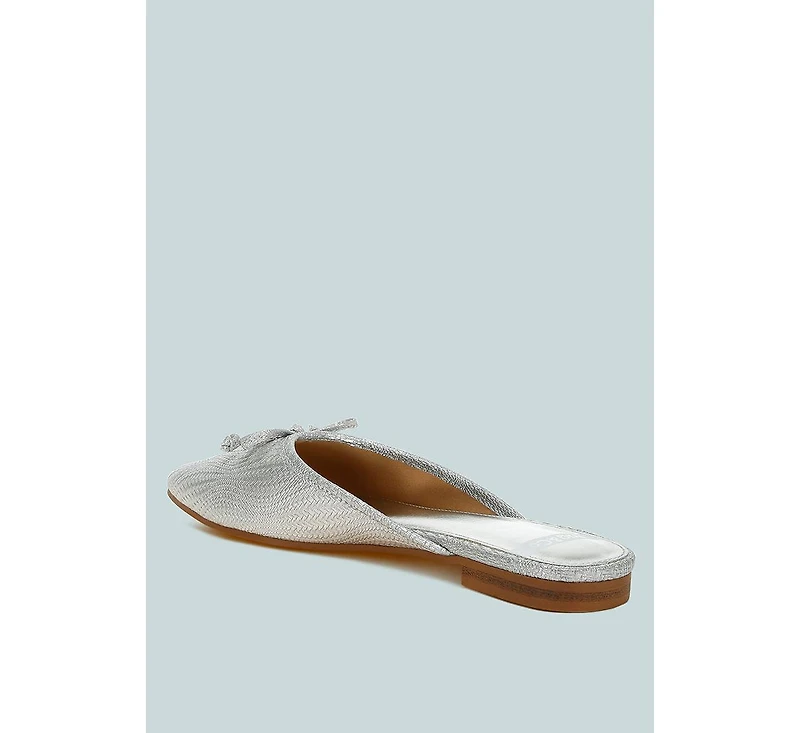 Jaylor Party Bow Slip-On Mules