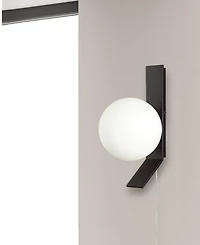 Dainolite 10" Glass, Metal Valemont Small Wall Sconce with Glass
