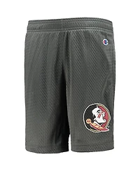 Champion Big Boys and Girls Charcoal Florida State Seminoles Classic Mesh Shorts