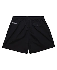 Mitchell & Ness Men's Black Los Angeles Lakers Team Essentials Nylon Shorts