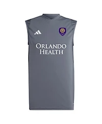 Adidas Men's Gray Orlando City Sc 2024 Sleeveless Training Jersey