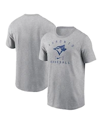 Nike Men's Heather Gray Toronto Blue Jays Home Team Athletic Arch T-Shirt
