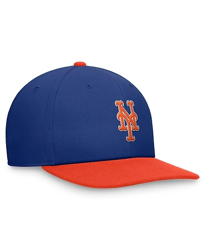 Nike Men's Royal/Orange New York Mets Evergreen Two-Tone Snapback Hat