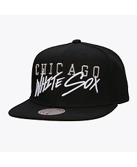 Mitchell & Ness Men's Black Chicago White Sox Team Tagged Snapback Hat