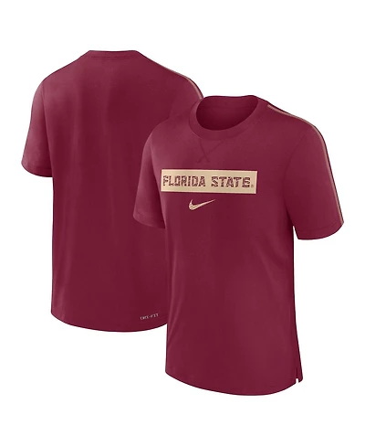 Nike Men's Garnet Florida State Seminoles 2024/25 Sideline Player Performance Tri-Blend T-Shirt